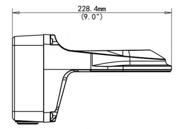 Turret and vandal dome wall arm