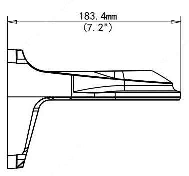 Turret and Vandal Dome Wall Arm