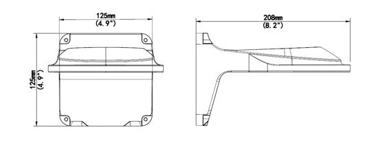 Vandal Dome VF Camara Wall Arm