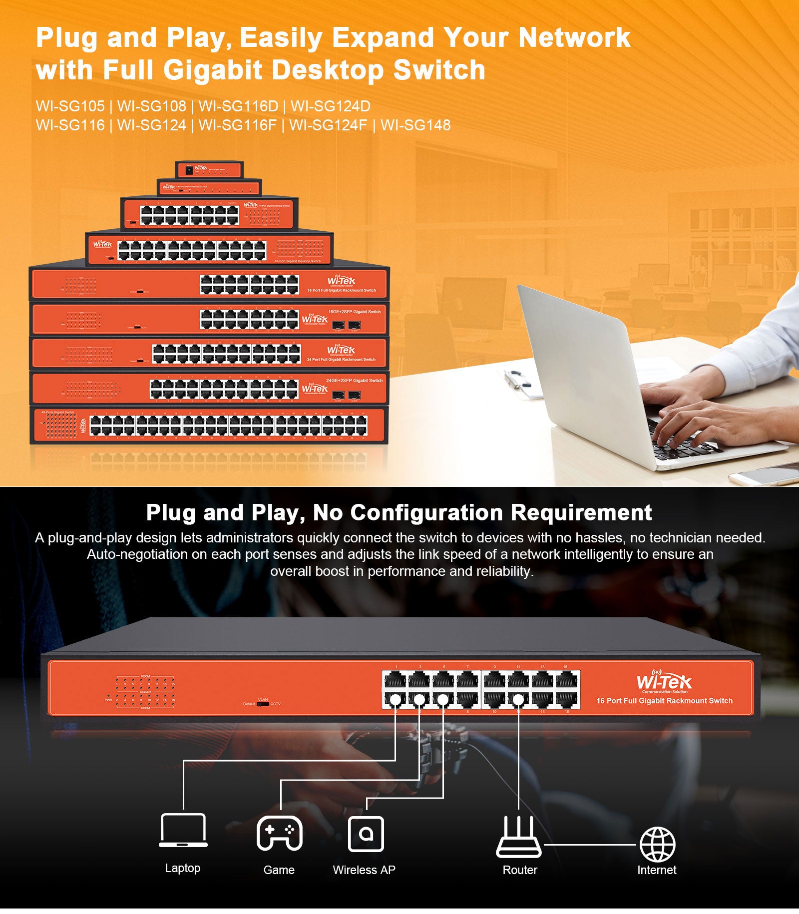 8 Port Network Switch