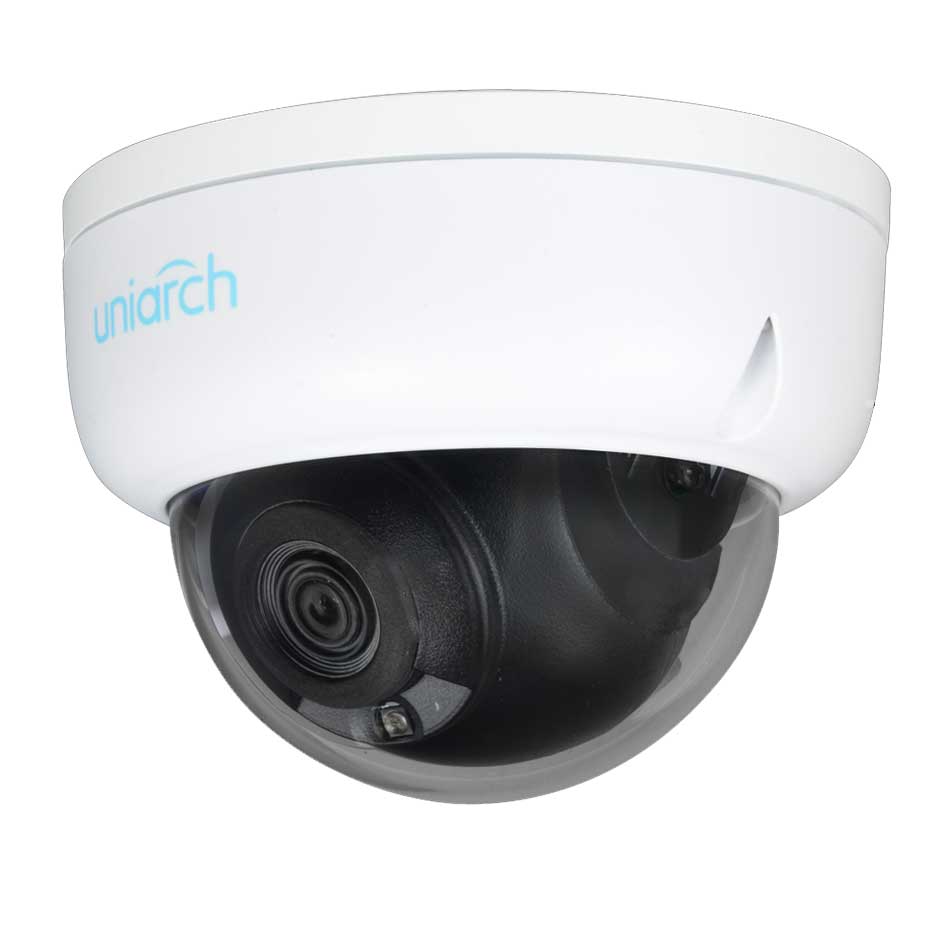 Vandal Dome IP Camera | 4MP | 2.8mm Lens | UniArch | SKU: IPC-D124-PF28KM