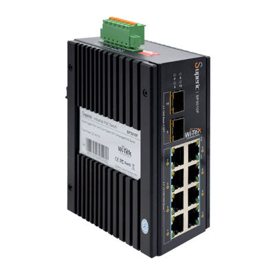 Superic Industrial Network Switch, 8 Port + 2 SFP – WeSupplySecurity